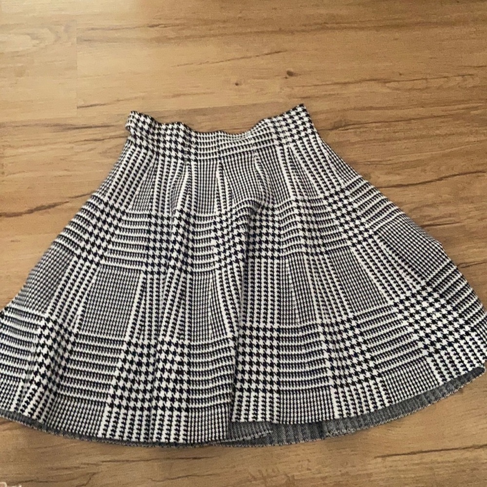 White and black cute skirt